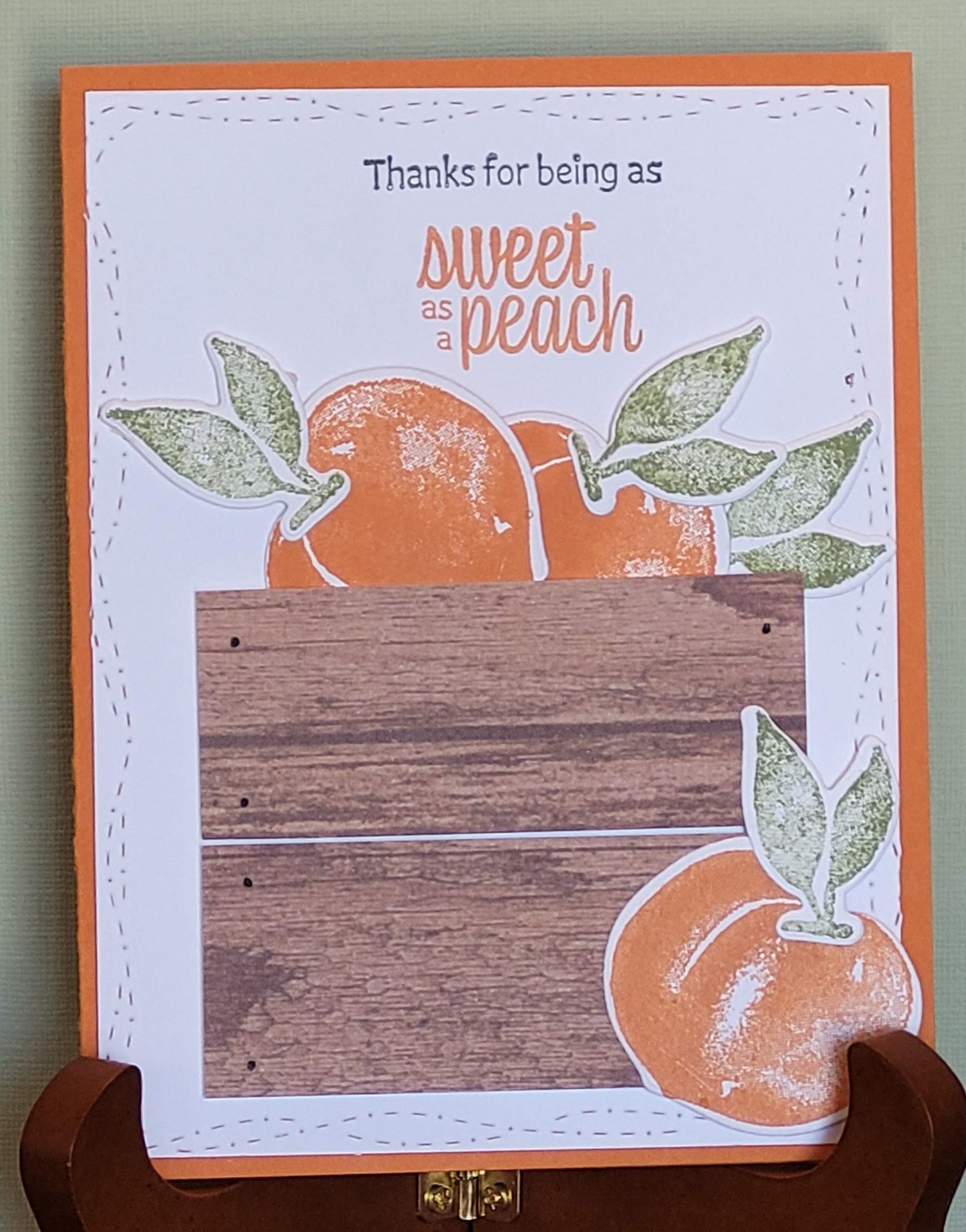 Thanks for being sweet as a peach
