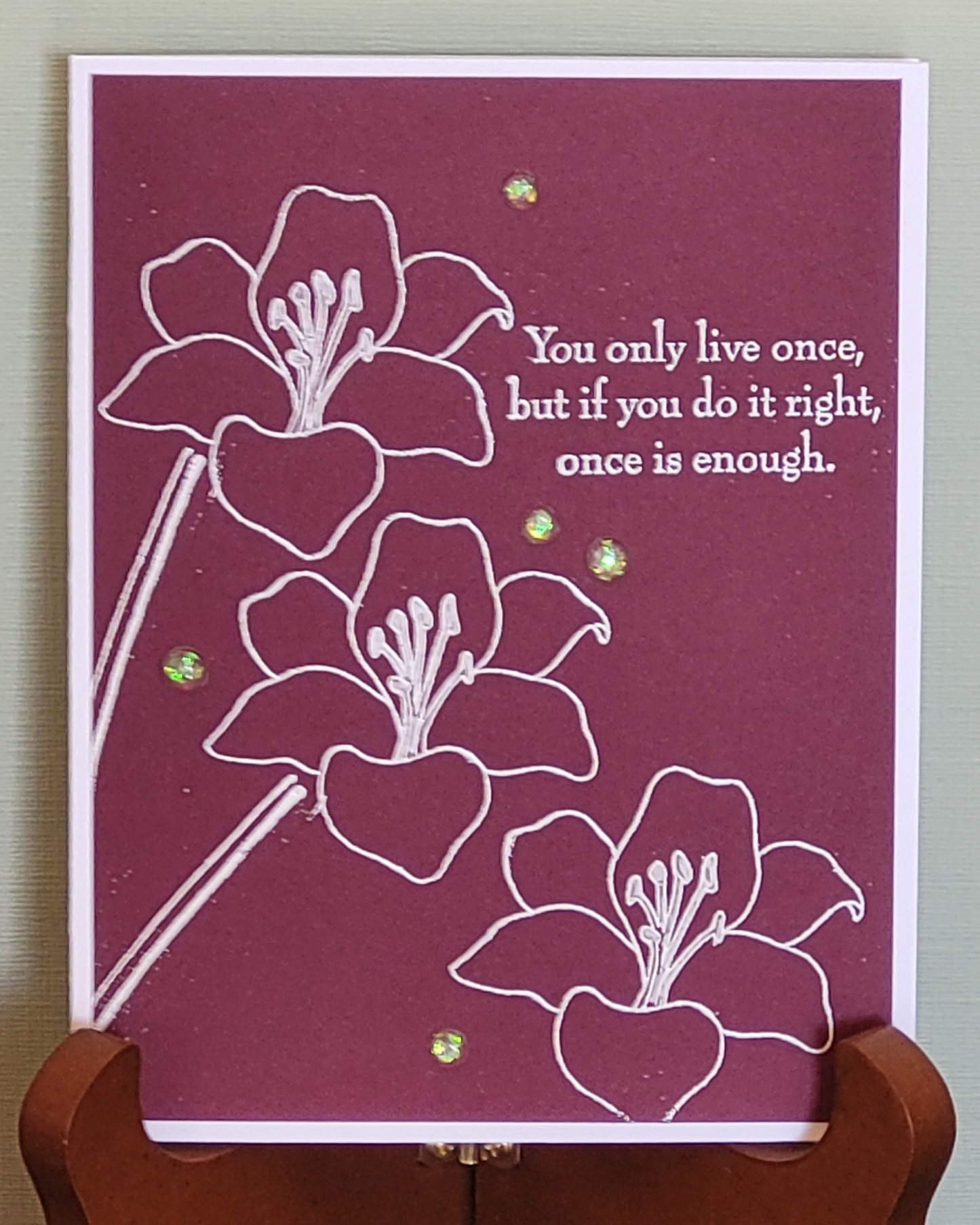 Misc-You only live once, but if you do it right, once is enough